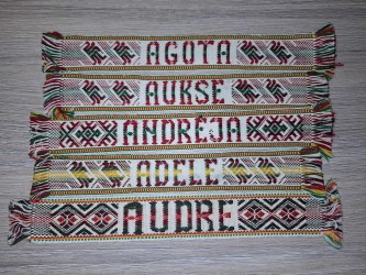 JUOSTELĖ SU VARDU (moteriški vardai)